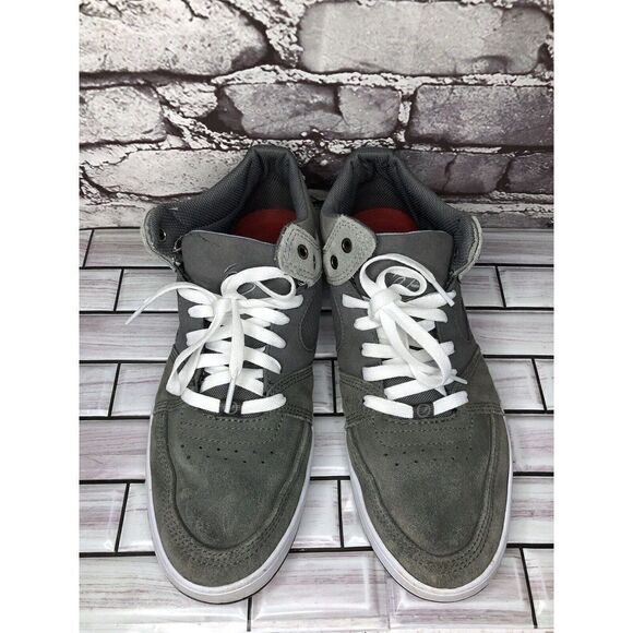 ES Accel Slim Mid Gray Suede Skateboarding Lace Casual Shoes Men Sz 10M US/43EU - Picture 4 of 16